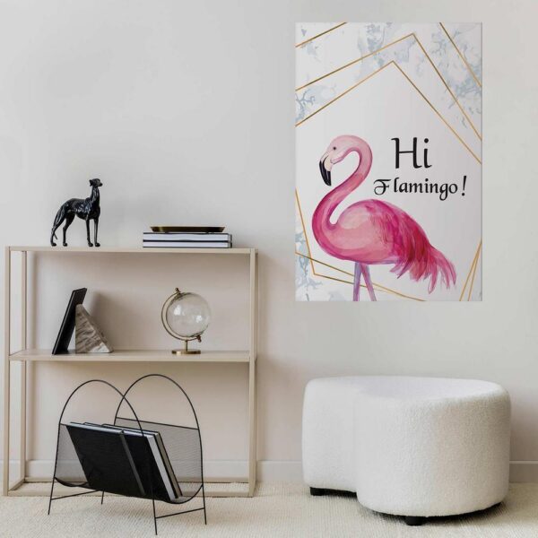 Plakat - Hi flamingo!