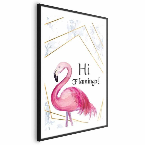 Plakat - Hi flamingo!