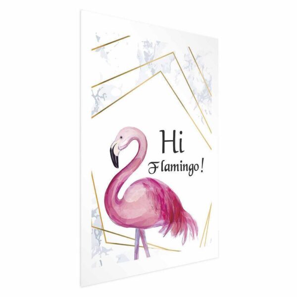 Plakat - Hi flamingo!