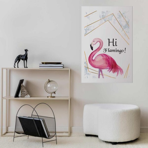 Plakat - Hi flamingo!