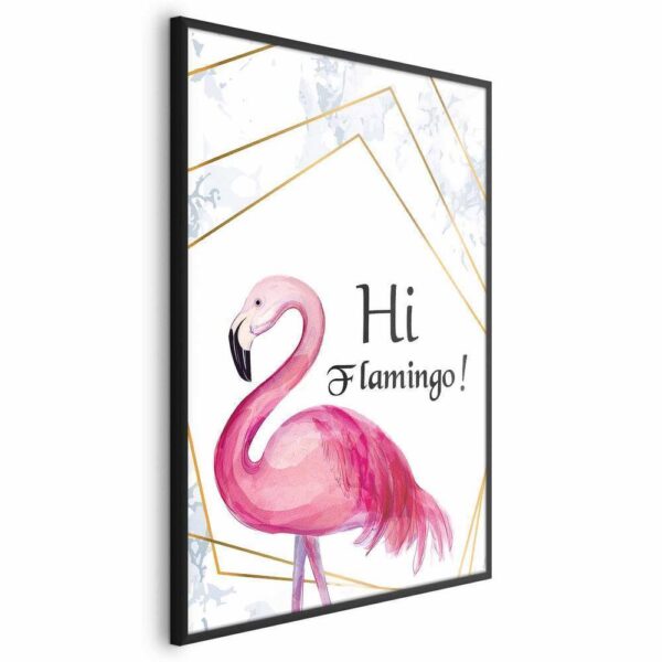 Plakat - Hi flamingo!