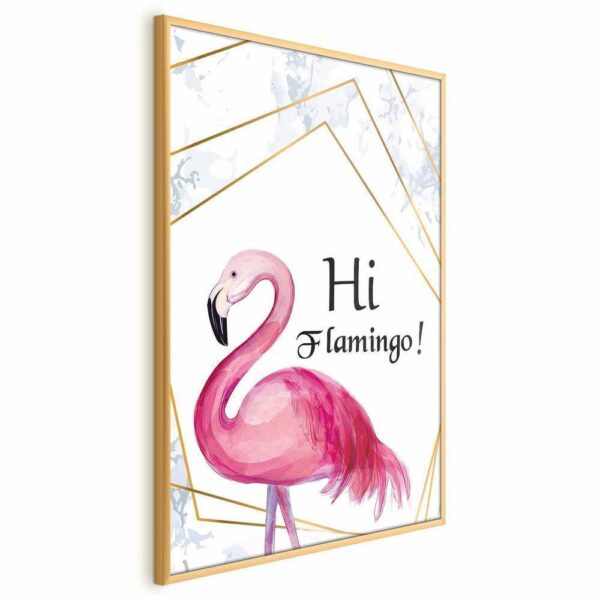 Plakat - Hi flamingo!