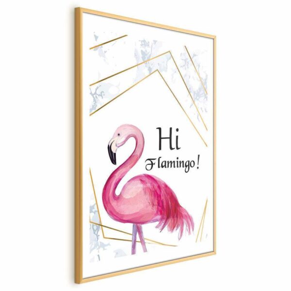 Plakat - Hi flamingo!