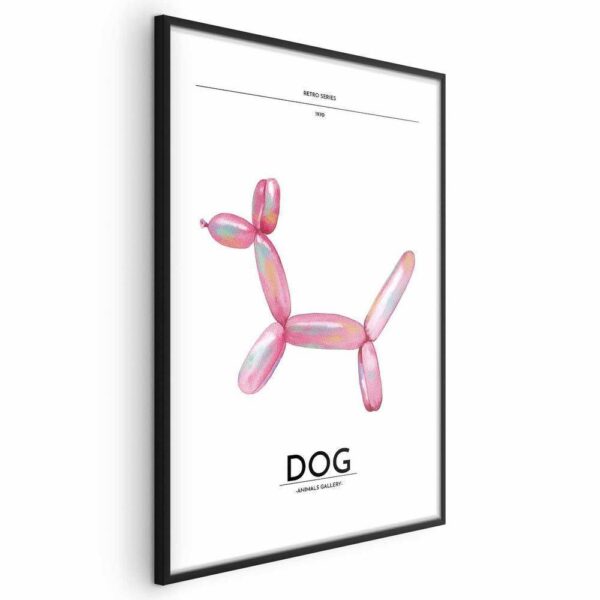 Plakat - Holo-Dog - Kolorowy pies w stylu retro