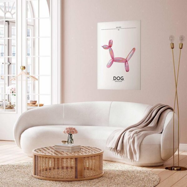 Plakat - Holo-Dog - Kolorowy pies w stylu retro