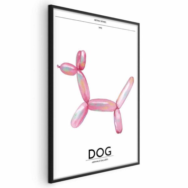 Plakat - Holo-Dog - Kolorowy pies w stylu retro