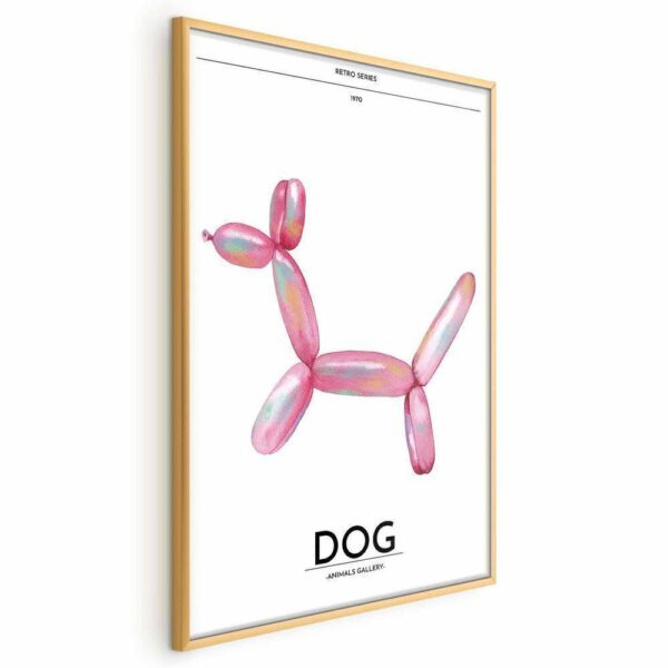 Plakat - Holo-Dog - Kolorowy pies w stylu retro