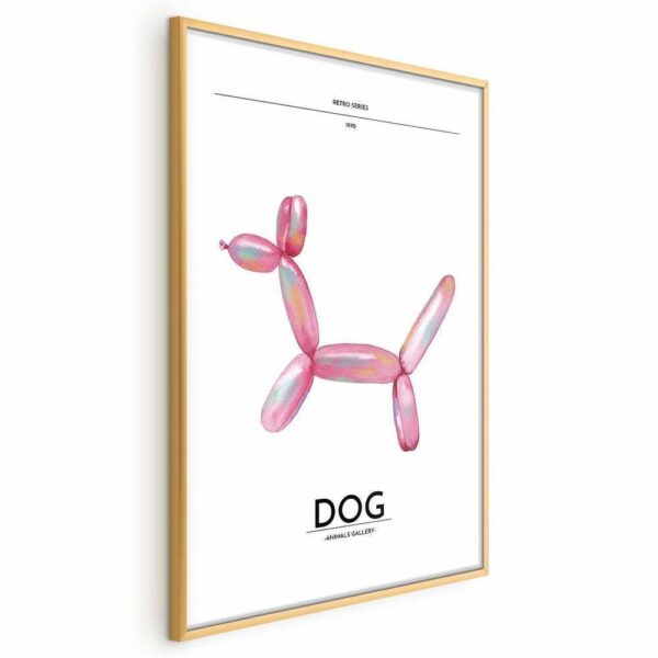 Plakat - Holo-Dog - Kolorowy pies w stylu retro