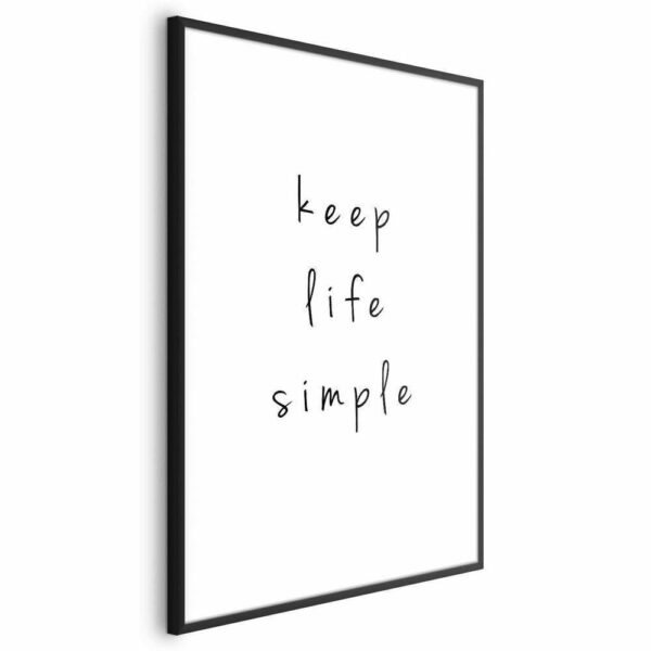 Plakat - Keep Life Simple