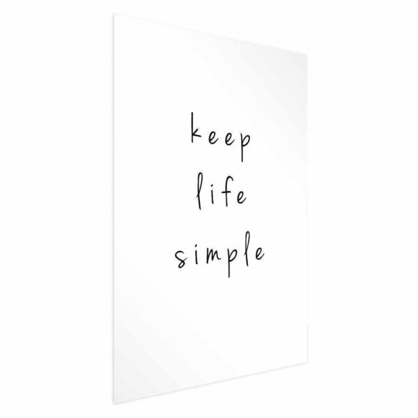 Plakat - Keep Life Simple