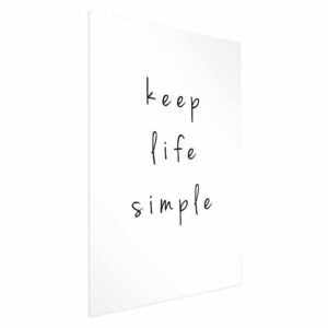 Plakat - Keep Life Simple