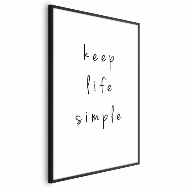 Plakat - Keep Life Simple