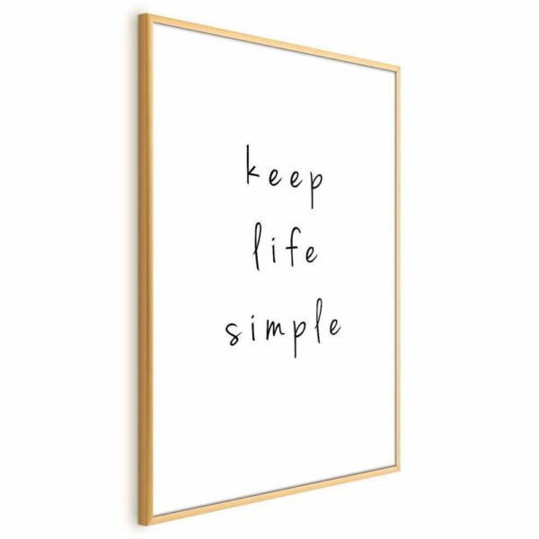 Plakat - Keep Life Simple