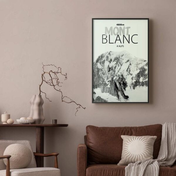 Plakat - Mont Blanc