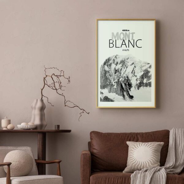 Plakat - Mont Blanc