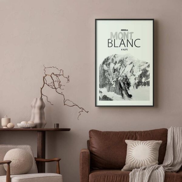 Plakat - Mont Blanc