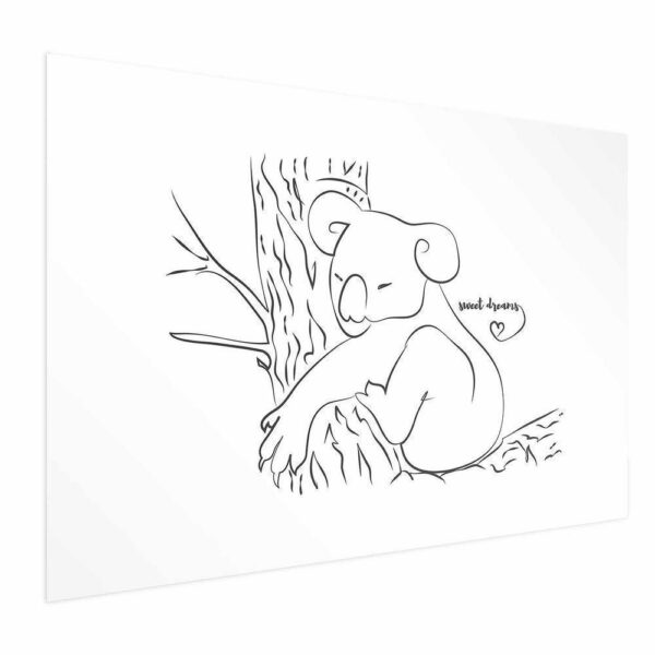 Plakat - Śpiący koala