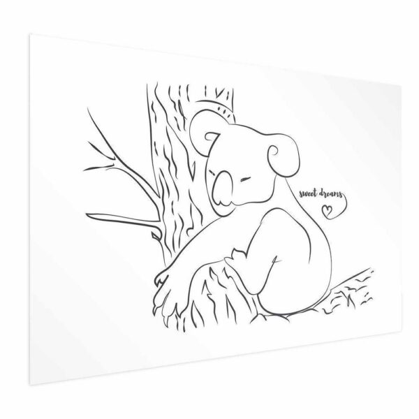 Plakat - Śpiący koala