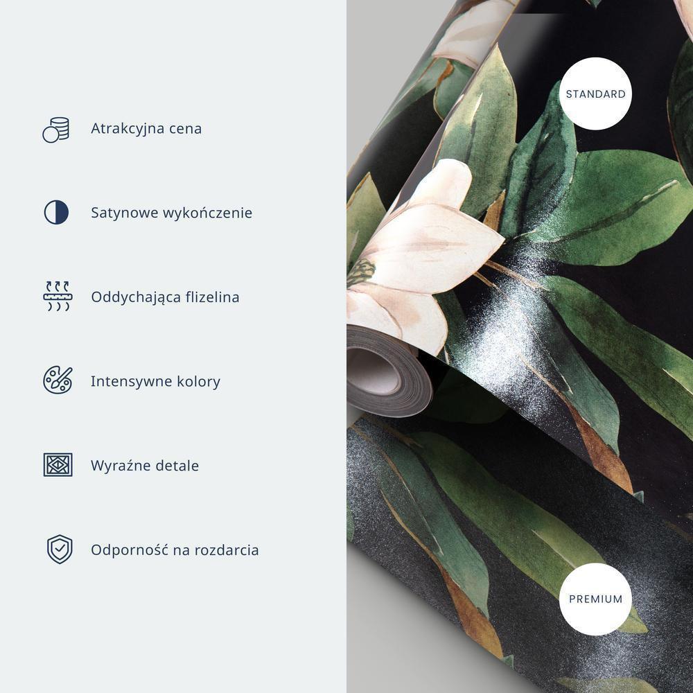 Tapeta - Pastelowe ptaki - delikatny wzór w biało-szare czaple na jasno-różowym tle - obrazek 13