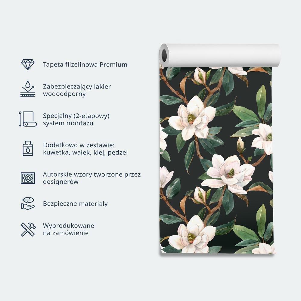 Tapeta - Pastelowe ptaki - delikatny wzór w biało-szare czaple na jasno-różowym tle - obrazek 16