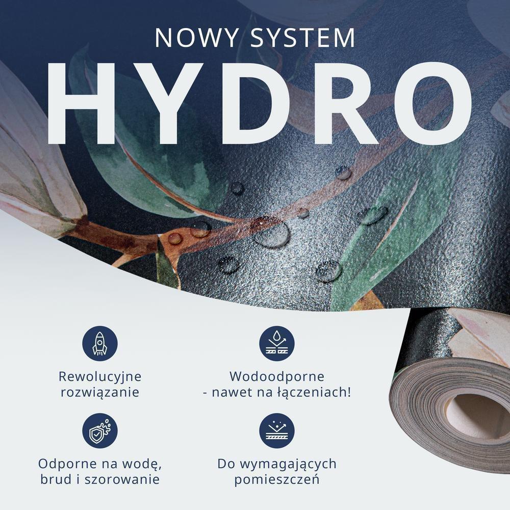 Tapeta - Pastelowe ptaki - delikatny wzór w biało-szare czaple na jasno-różowym tle - obrazek 12