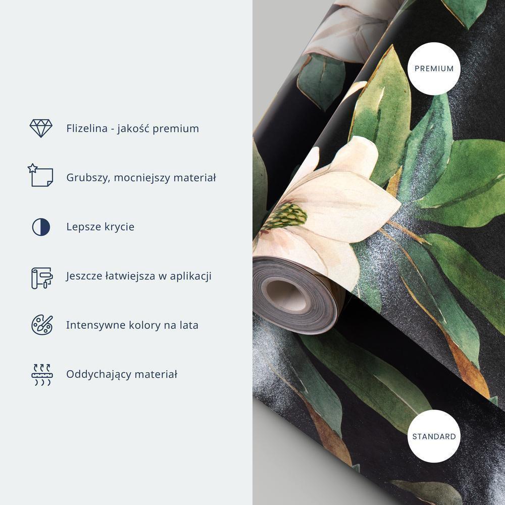 Tapeta - Pastelowe ptaki - delikatny wzór w biało-szare czaple na jasno-różowym tle - obrazek 11