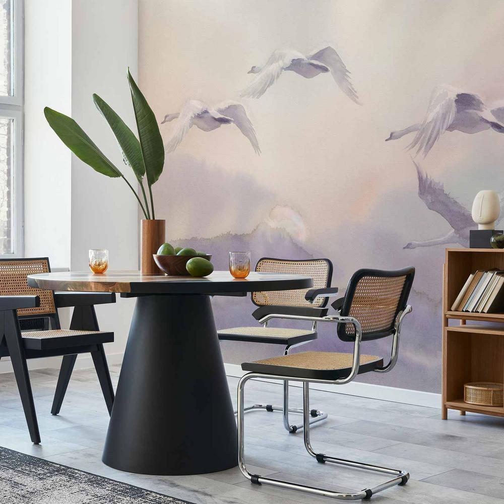 Fototapeta - Lecące łabędzie