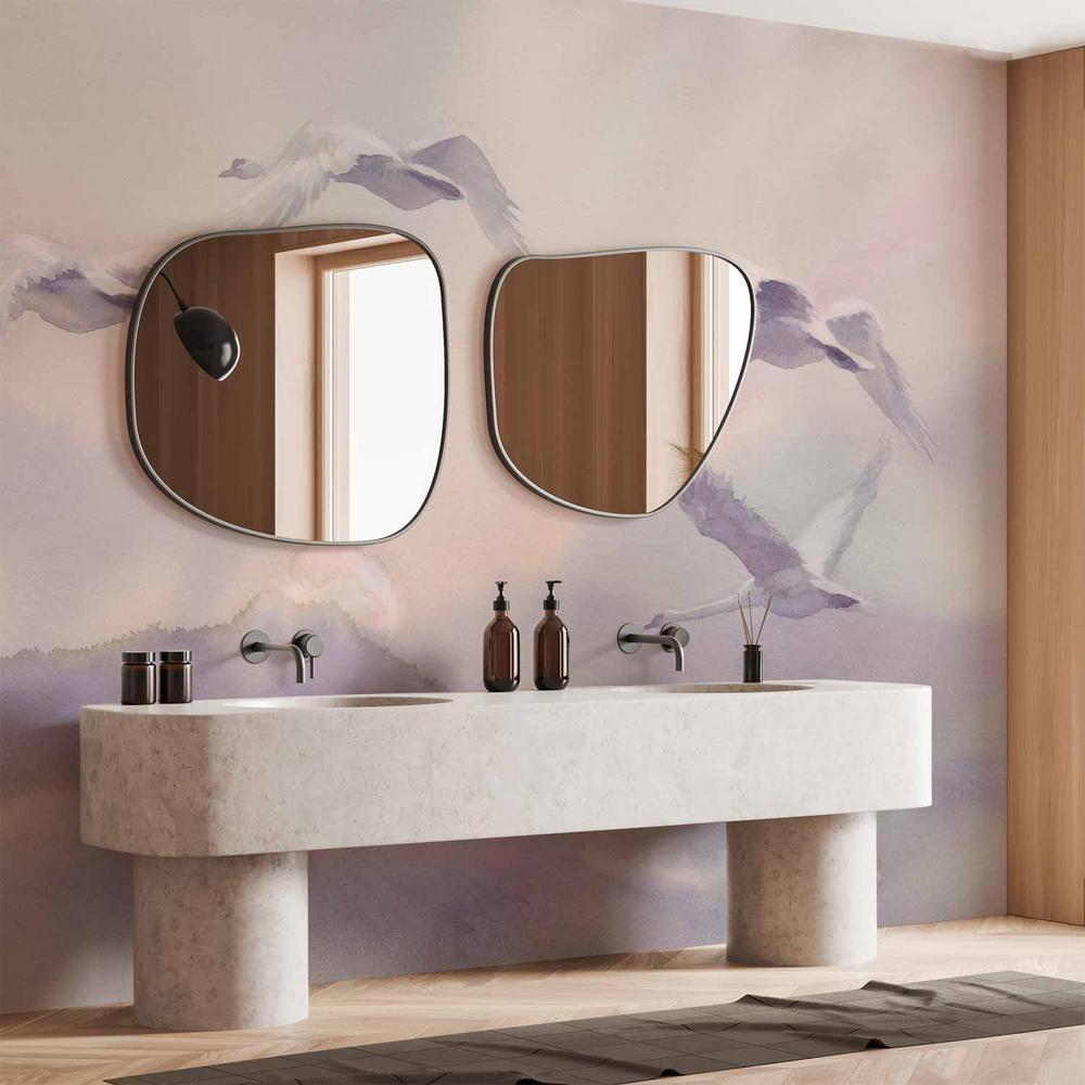 Fototapeta - Lecące łabędzie