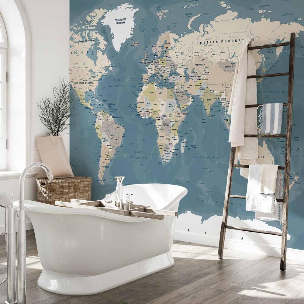 Fototapeta - Mapa świata vintage
