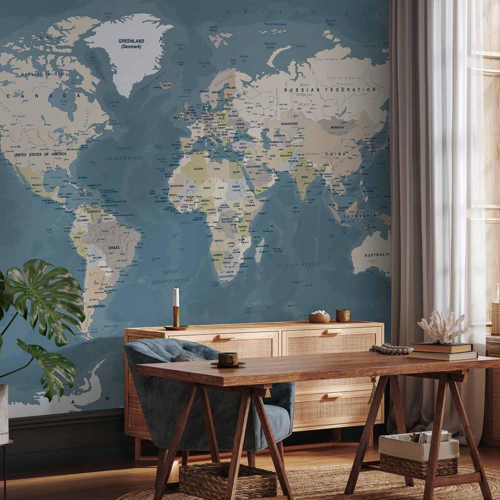 Fototapeta - Mapa świata vintage