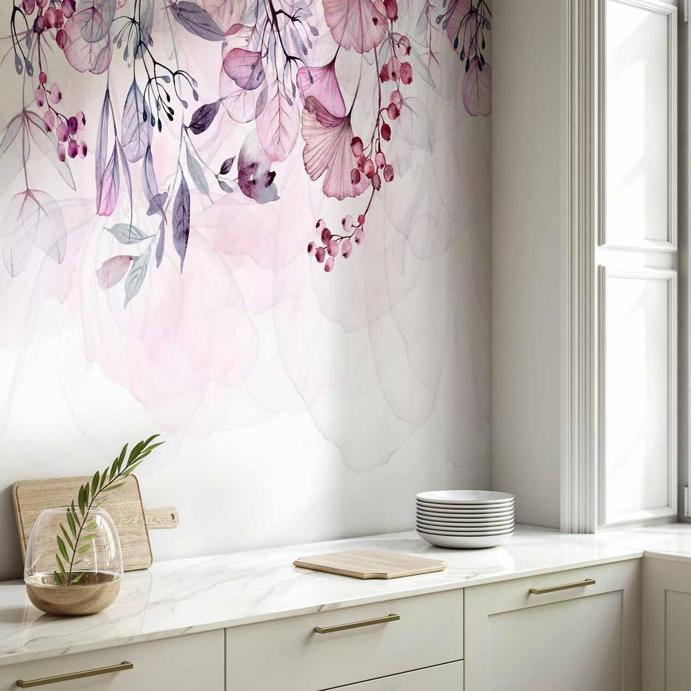 Fototapeta - Mglista natura - różowy