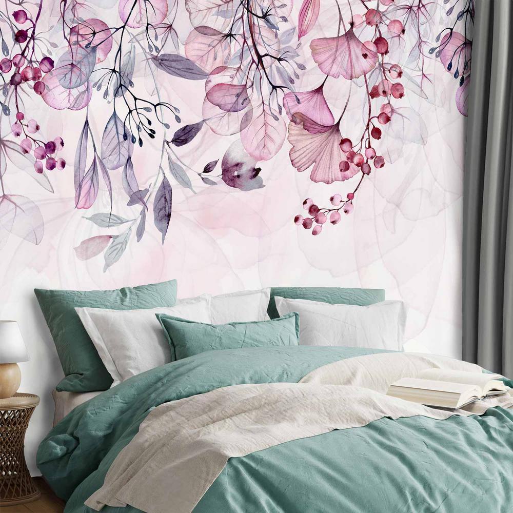 Fototapeta - Mglista natura - różowy