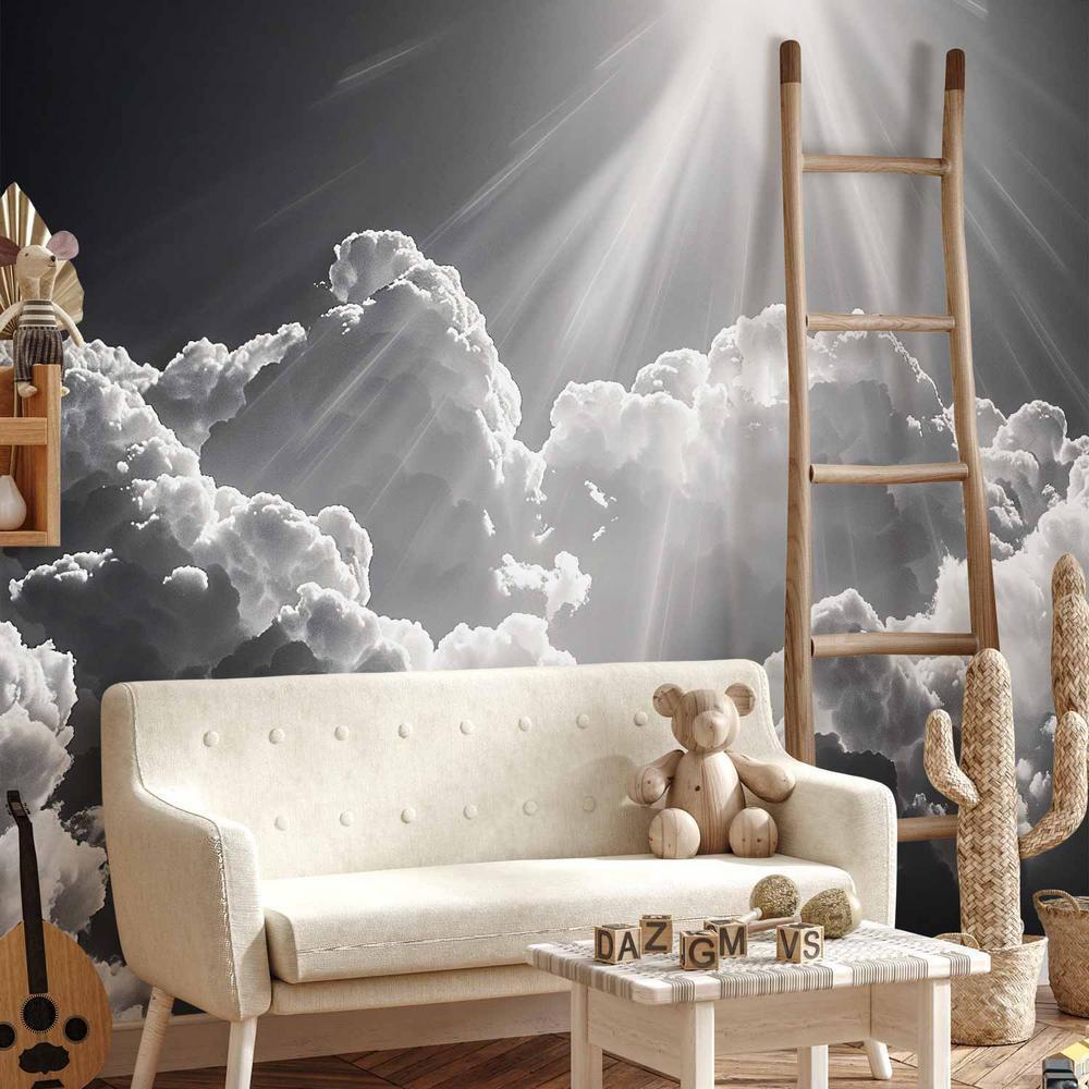 Fototapeta - Nadzieja w chmurach: Inspirujące promienie słońca – przebudź emocje