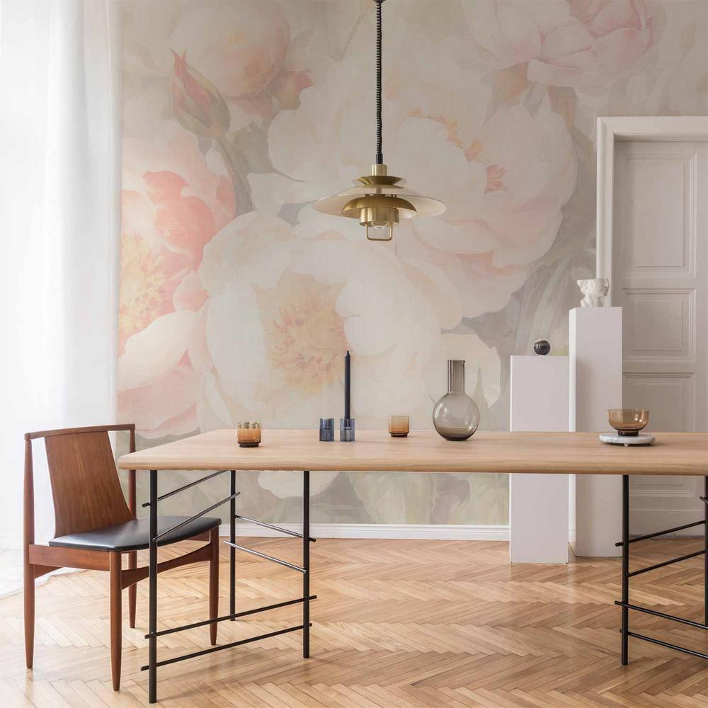 Fototapeta - Piwonie we mgle