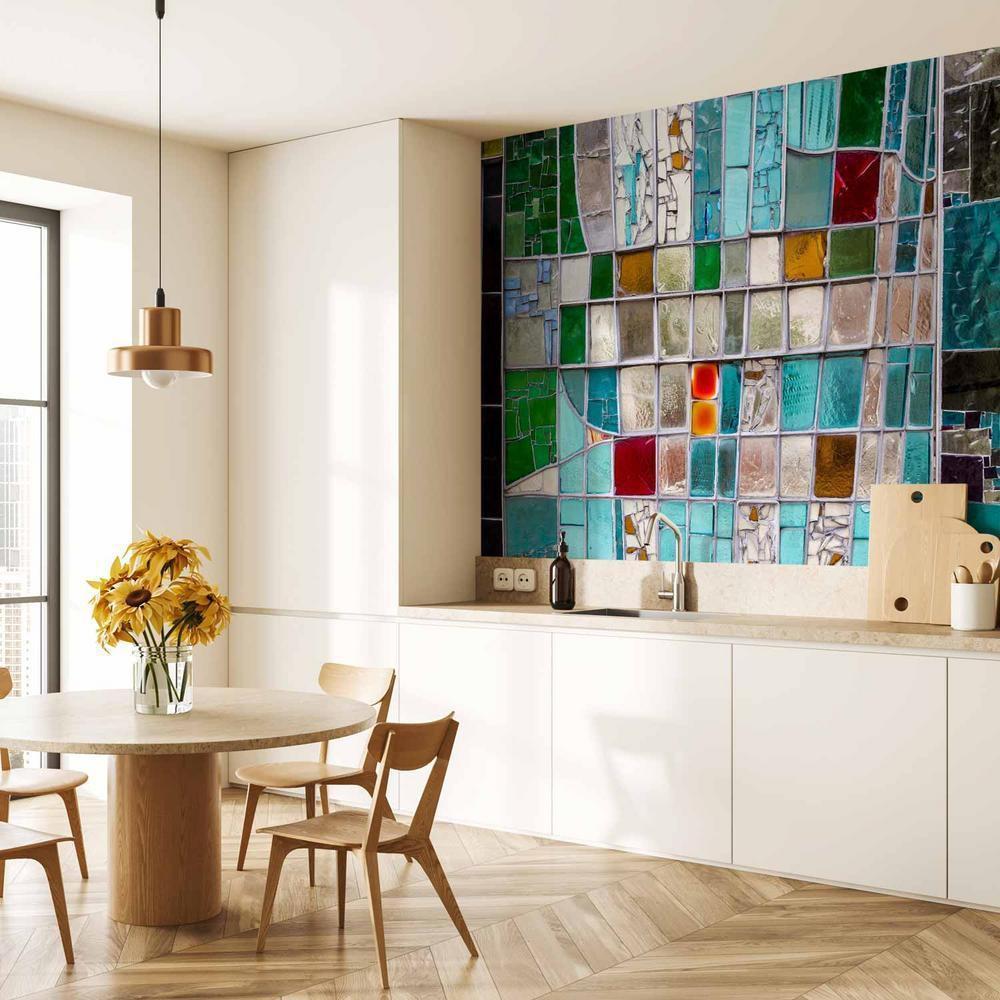 Fototapeta - Szafirowy witraż