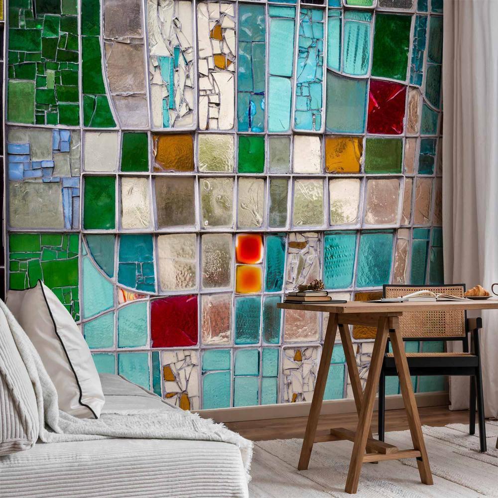 Fototapeta - Szafirowy witraż