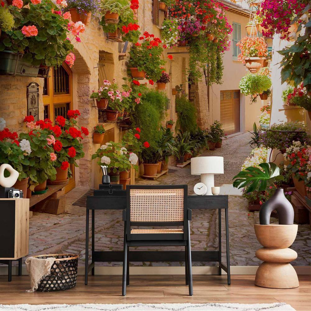 Fototapeta - Uliczka w Spello (Włochy)