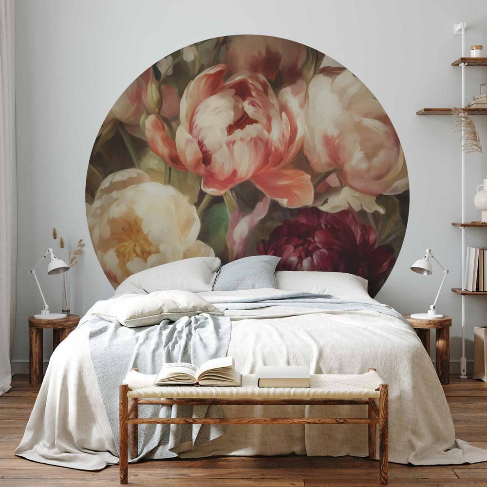 Fototapeta okrągła - Charyzmatyczne piwonie