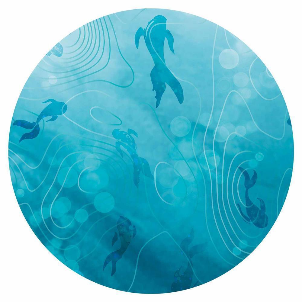 Fototapeta okrągła - Japoński staw