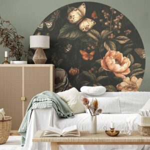 Fototapeta okrągła - Rustykalny ogród