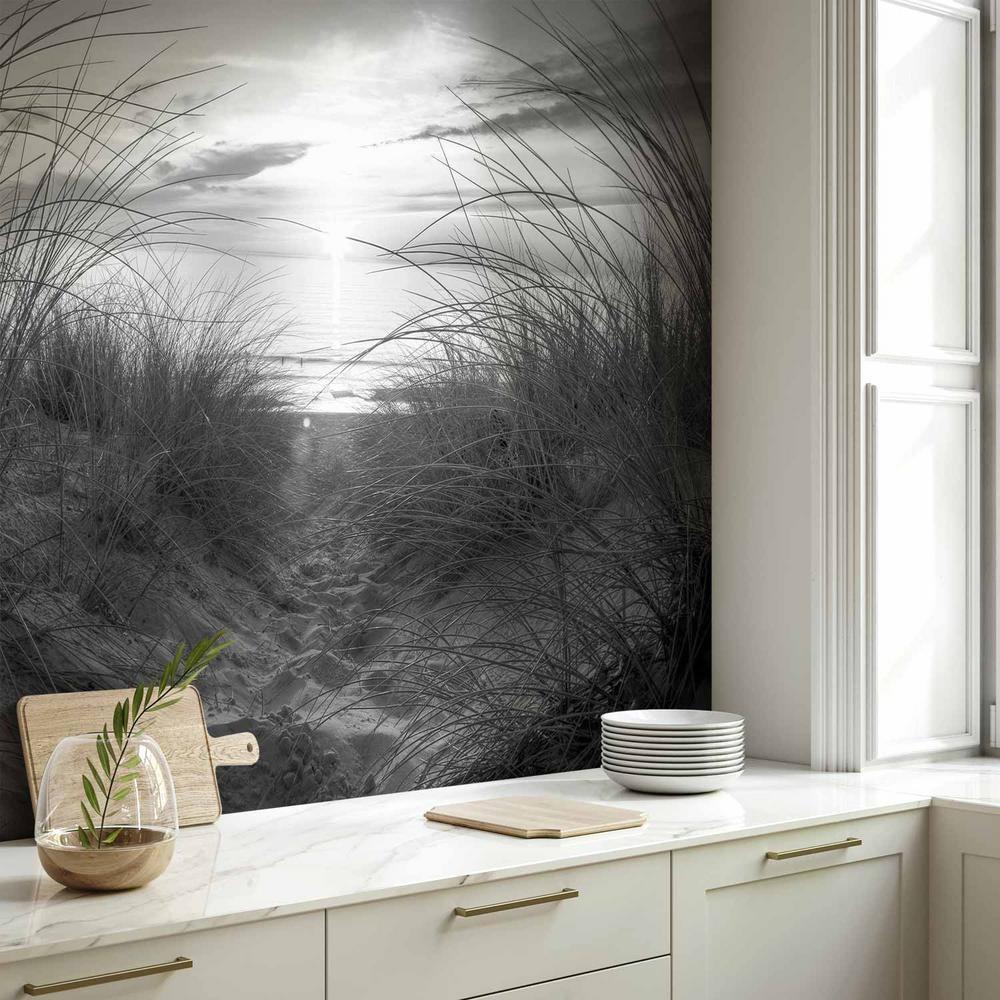 Fototapeta - plaża (czarno-biały)