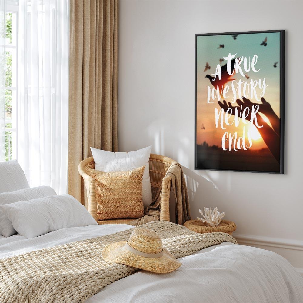 Obraz - A True Love Story Never Ends (1-częściowy) pionowy
