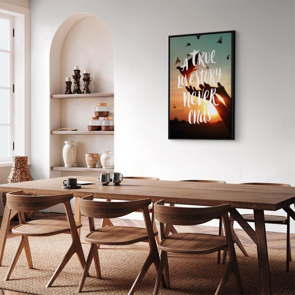 Obraz - A True Love Story Never Ends (1-częściowy) pionowy