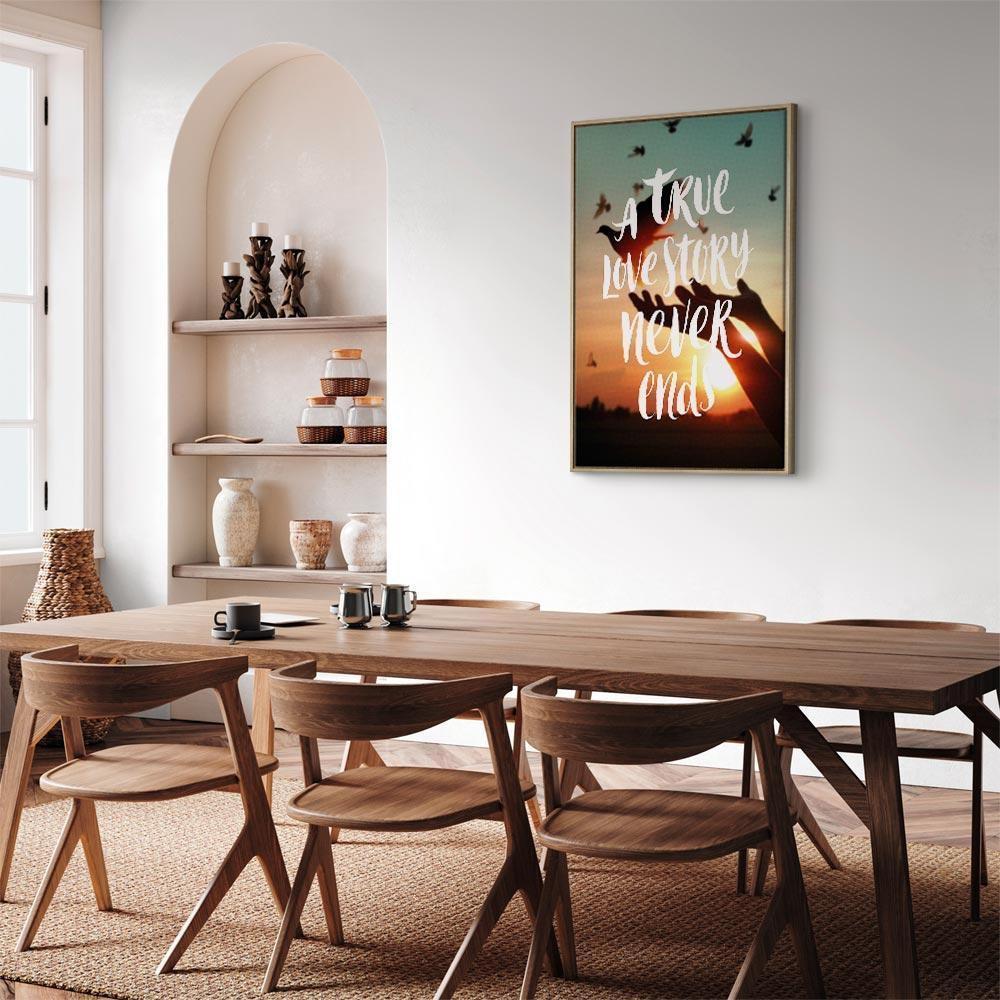 Obraz - A True Love Story Never Ends (1-częściowy) pionowy