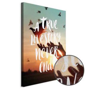 Obraz - A True Love Story Never Ends (1-częściowy) pionowy