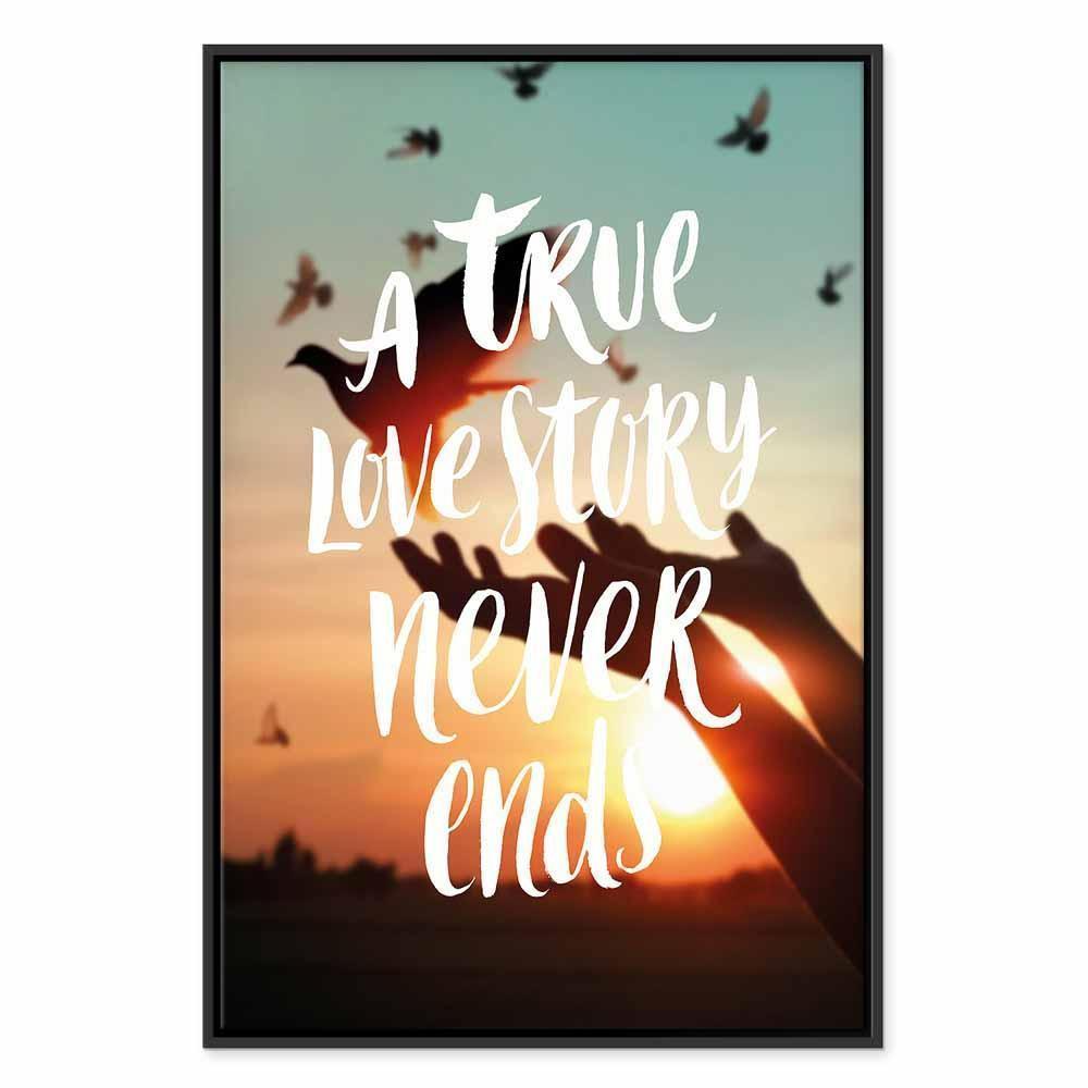 Obraz - A True Love Story Never Ends (1-częściowy) pionowy