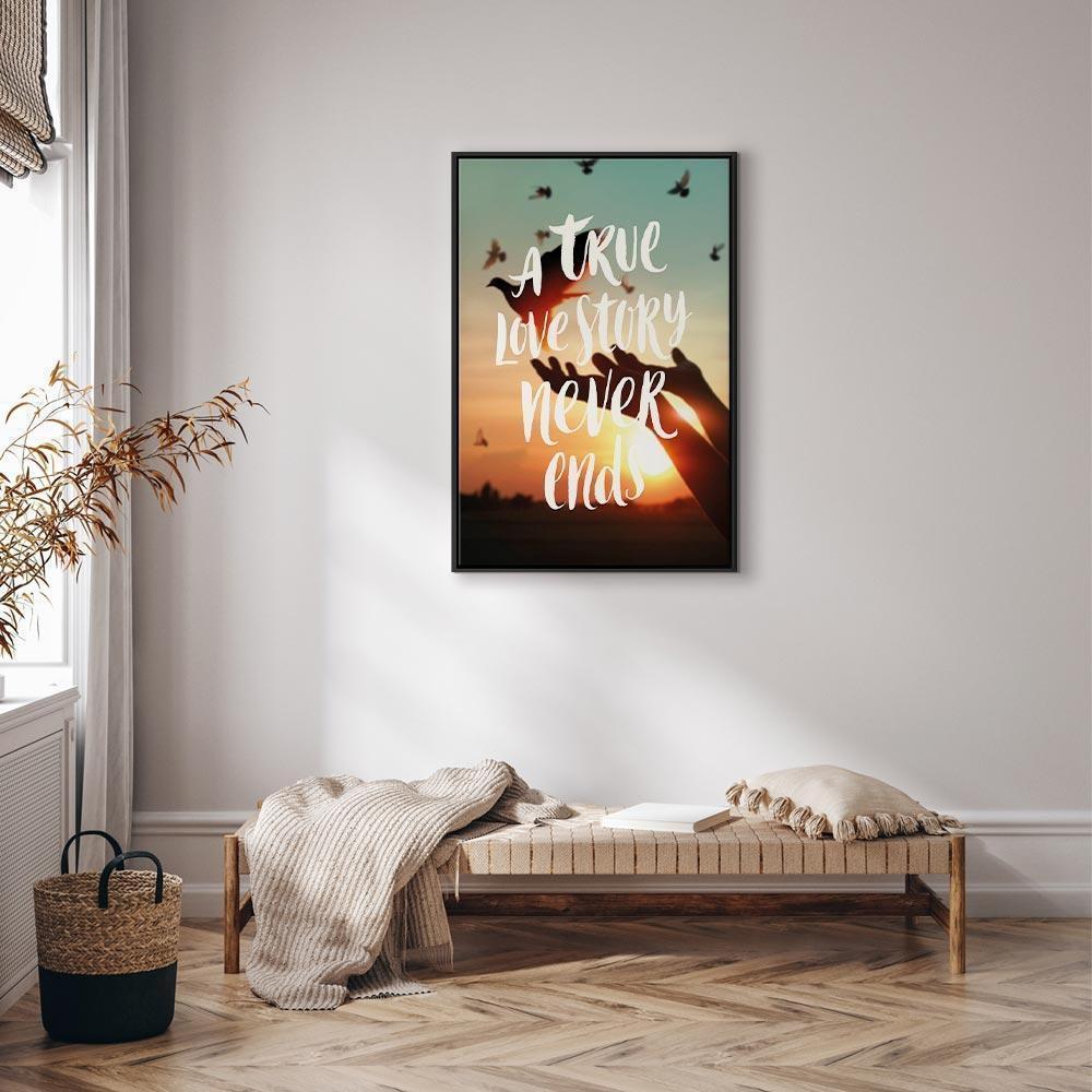 Obraz - A True Love Story Never Ends (1-częściowy) pionowy