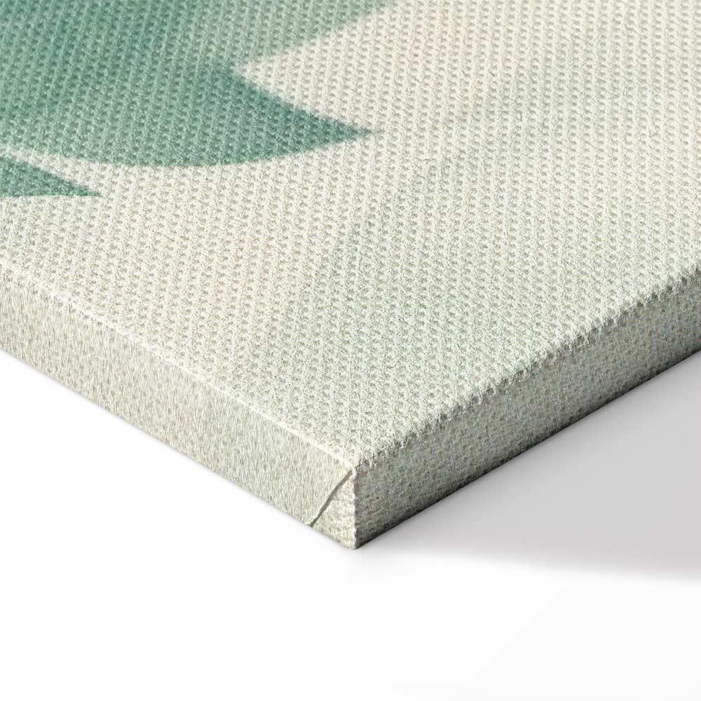 Obraz - Akwarelowy motyw botaniczny delikatne zielono-beżowe listki