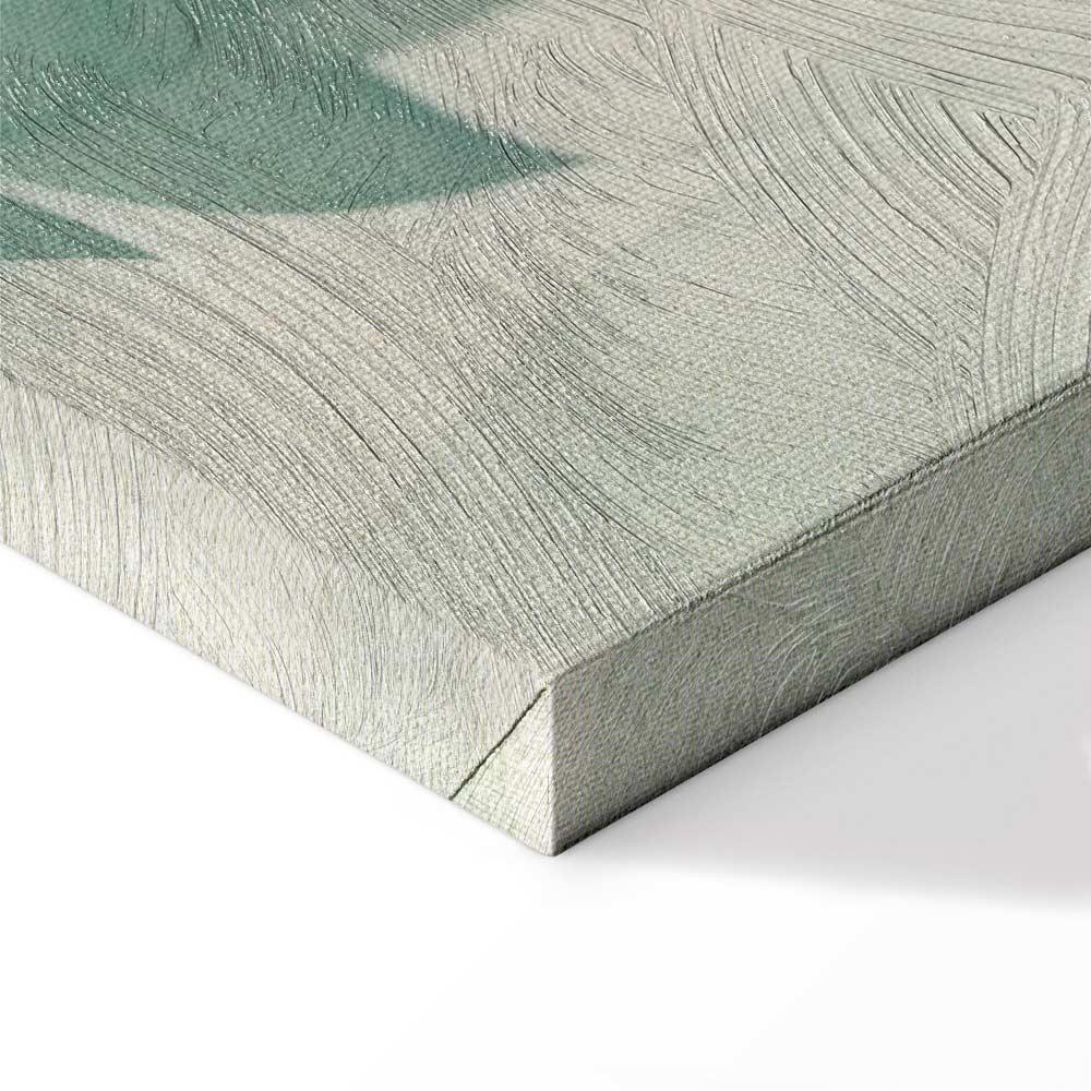 Obraz - Akwarelowy motyw botaniczny delikatne zielono-beżowe listki