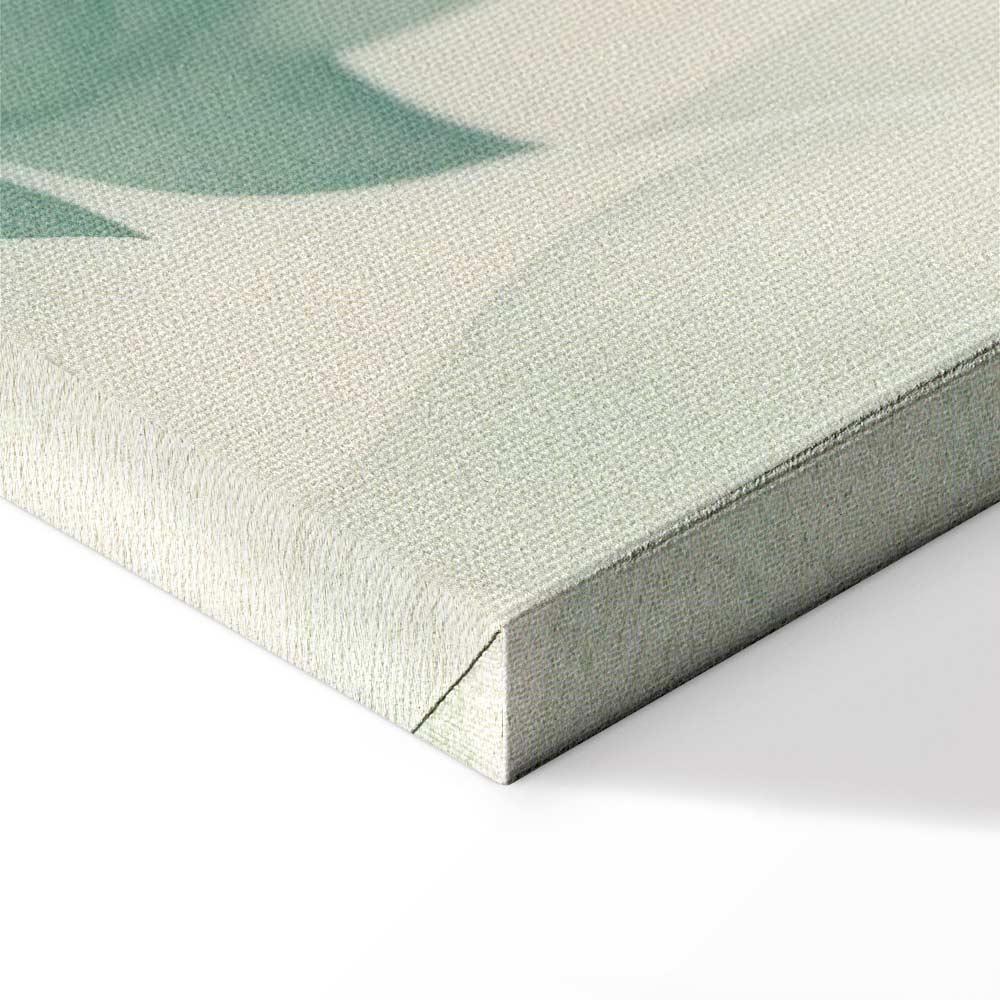 Obraz - Akwarelowy motyw botaniczny delikatne zielono-beżowe listki